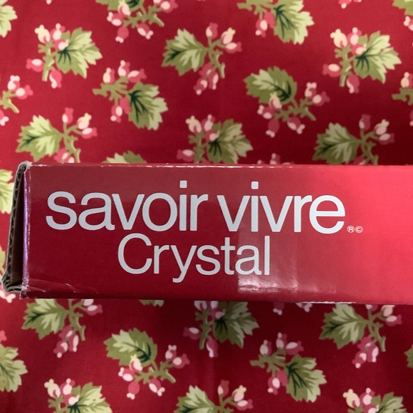 Vintage SAVOIR VIVRE CRYSTAL 15" Hostess Platter - Picture 5 of 5